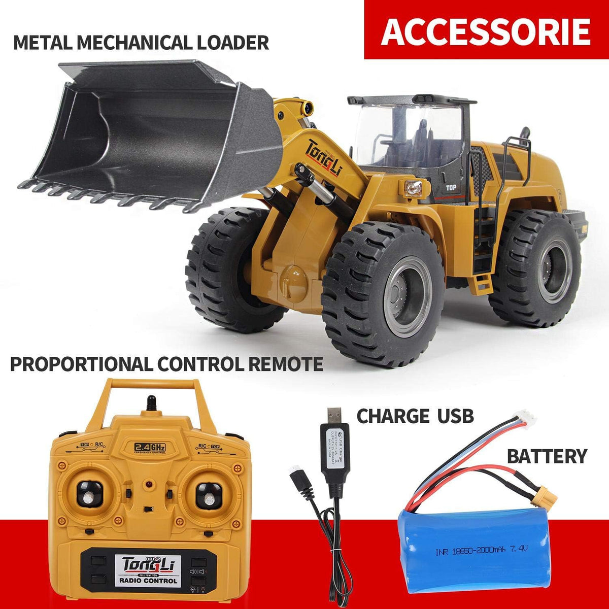 Metal RC Bulldozer U26545