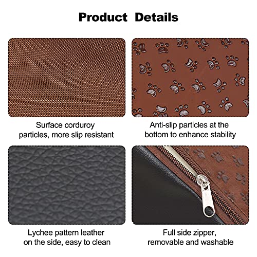 Black 2 Tiers Pet Stairs with Washable Zippered Cover M219209