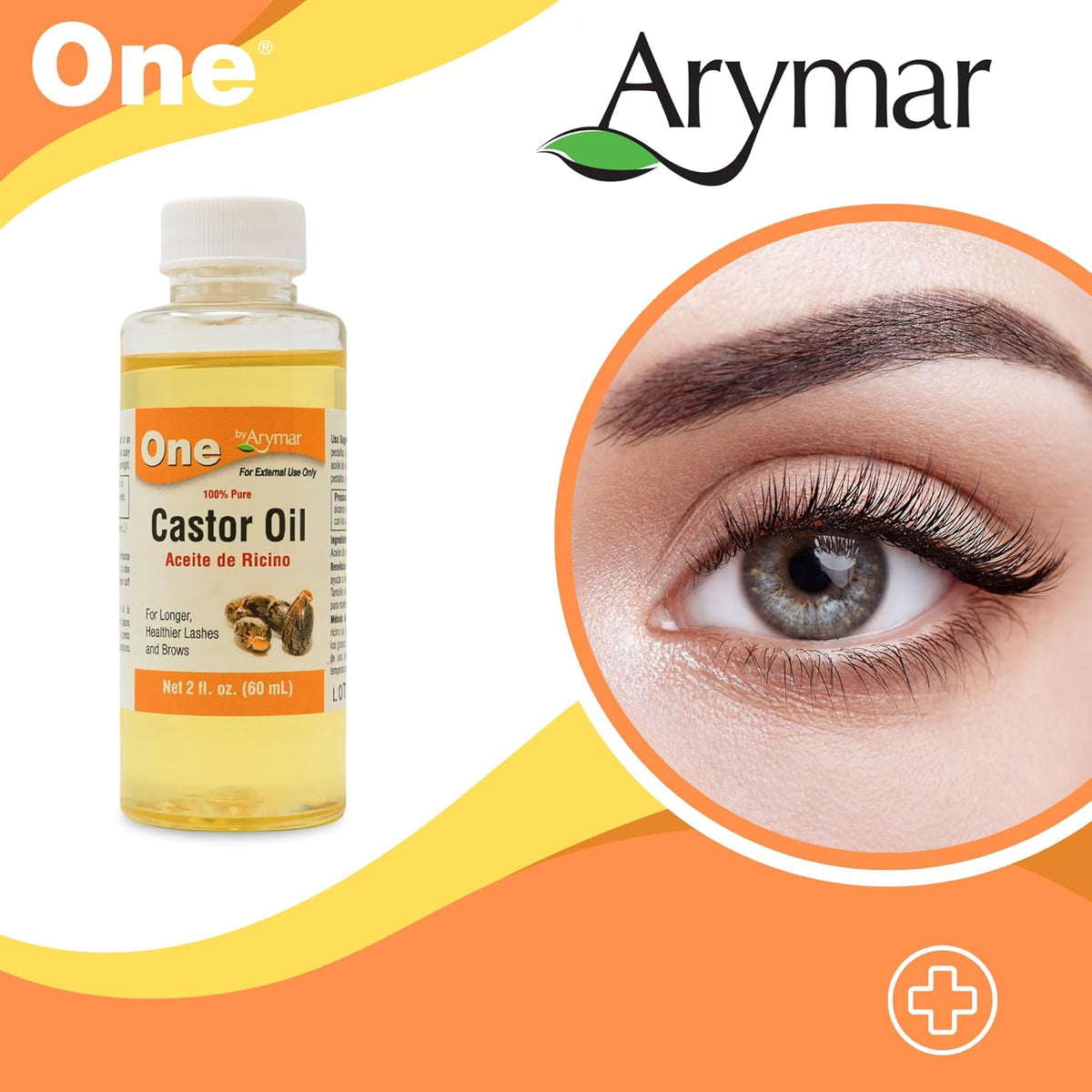 2 Fl Oz 100% Pure Castor Oil F53814