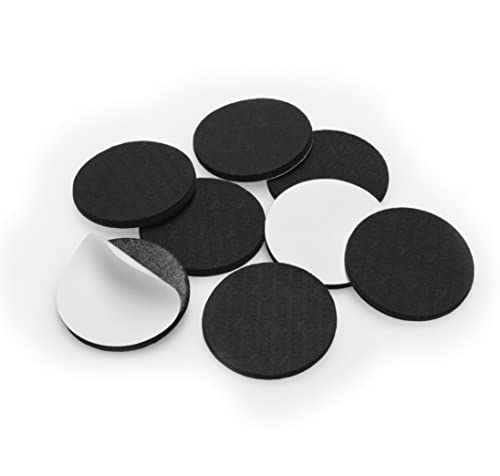 Set of 4 Black Self Adhesive Rubber Furniture Pads S2366