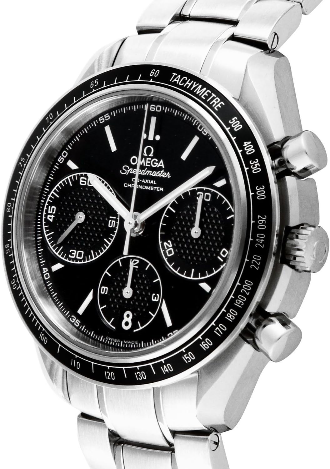Black Dial Stainless Steel Automatic Chronograph Watch V489