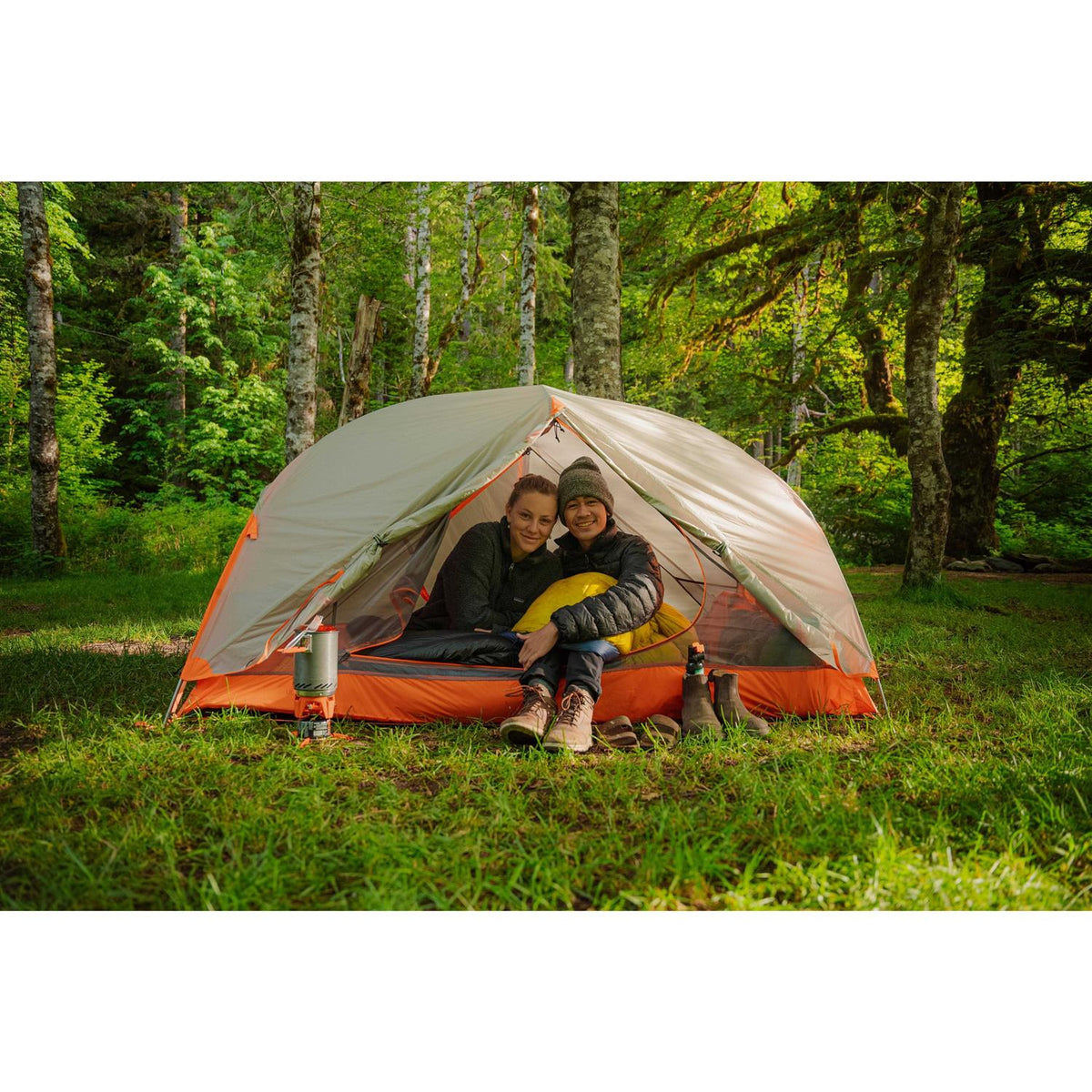 2 Person Backpacking Tent Lightweight 3-Season Freestanding B66812