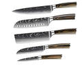 Set of 5 Damascus Steel Chef Knife Y7626