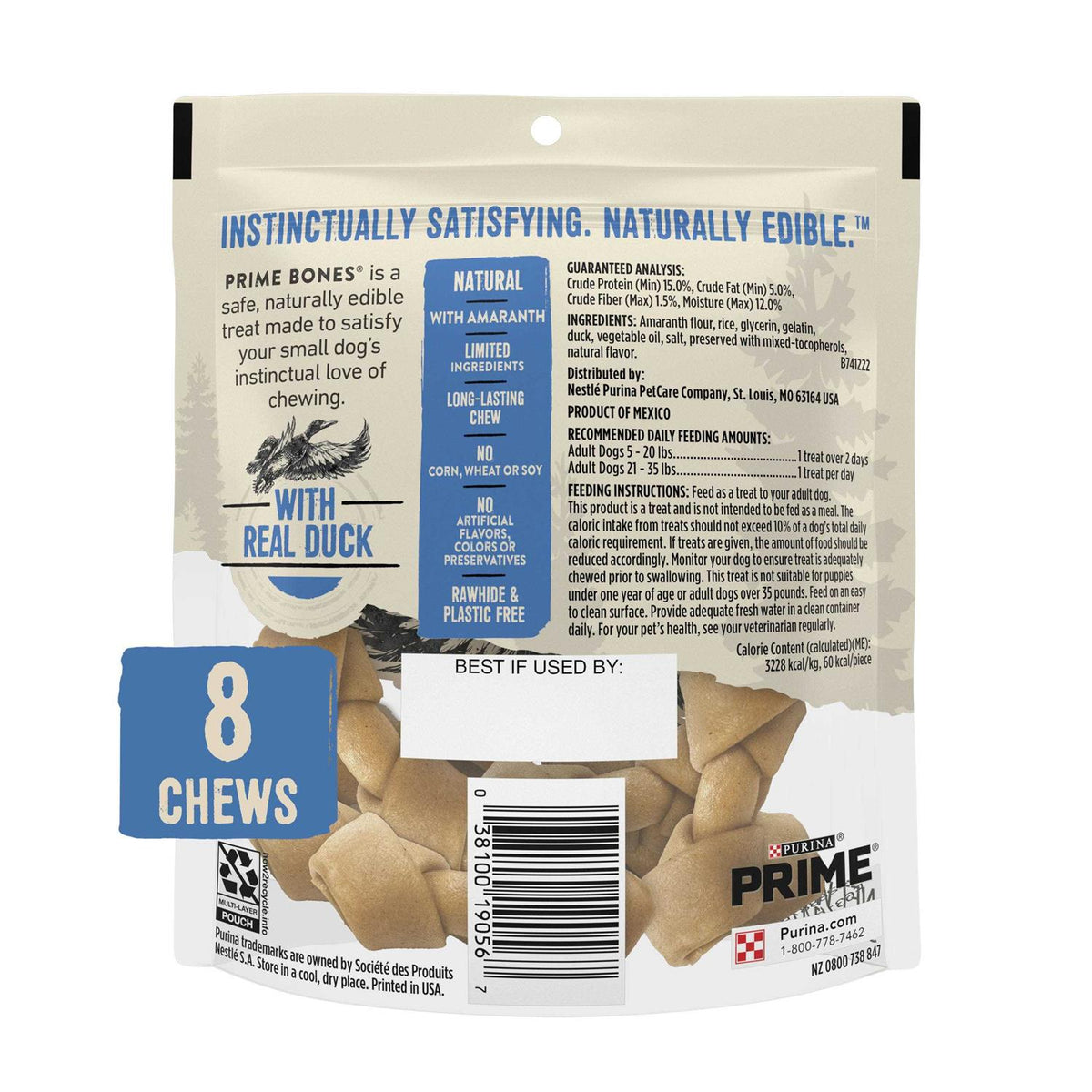 Mini Knotted Chews Rawhide Free Natural Dog Treats E770