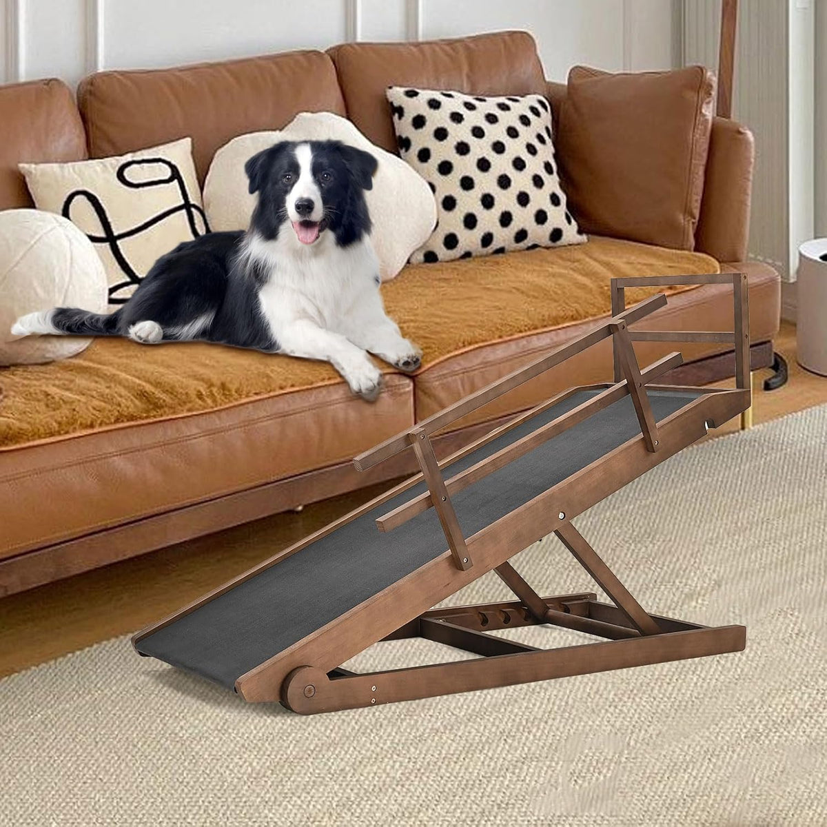5 Level Adjustable Folding Wooden Pet Ramp L332