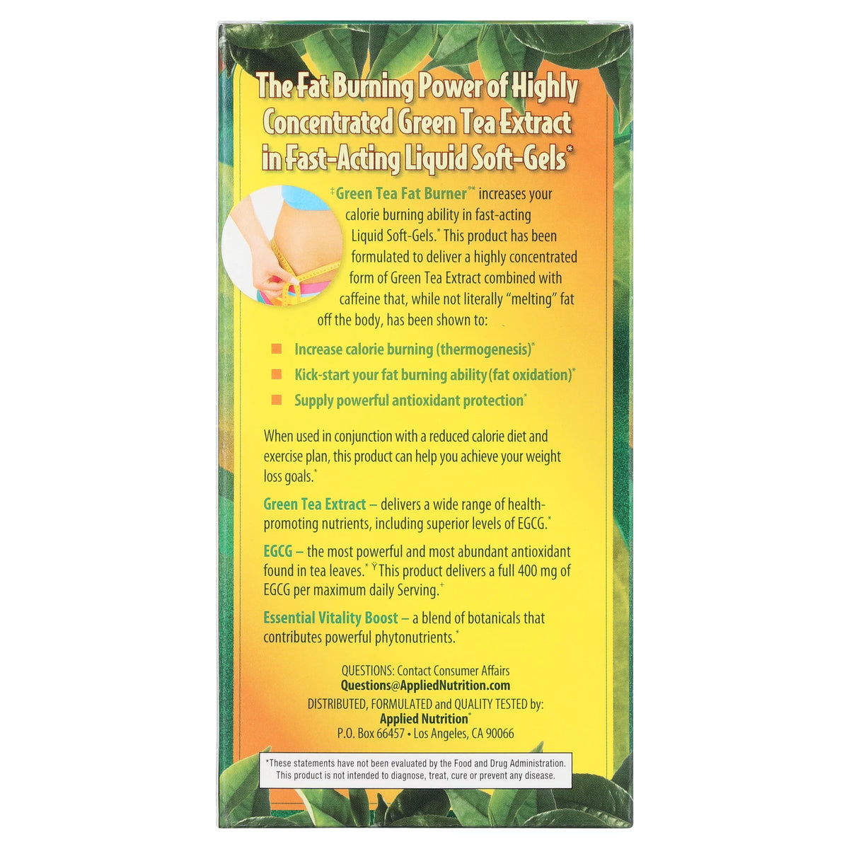 200 Capsules Green Tea Supplement B53856