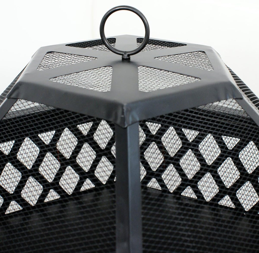 24" Steel Hex Shaped Fire Pit C308145