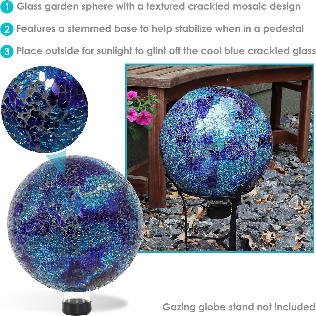Crackled Glass Gazing Globe M12113