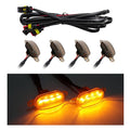 3PCS Amber LED Car Grille Lights with Wiring Harness B1887