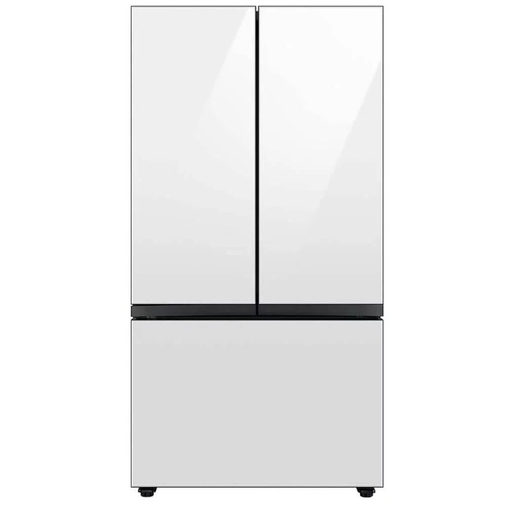 24 Cu. Ft. White Glass 3-Door French Door Counter Depth Refrigerator E692