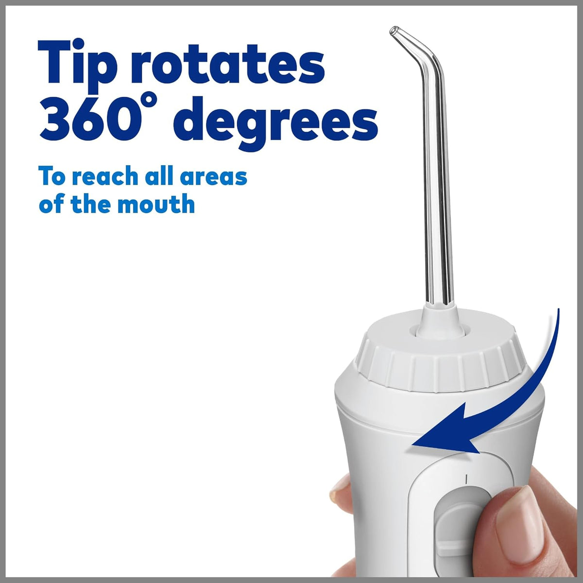 Cordless Plus Water Flosser with 4 Flossing Tips, Rechargeable, White F702617