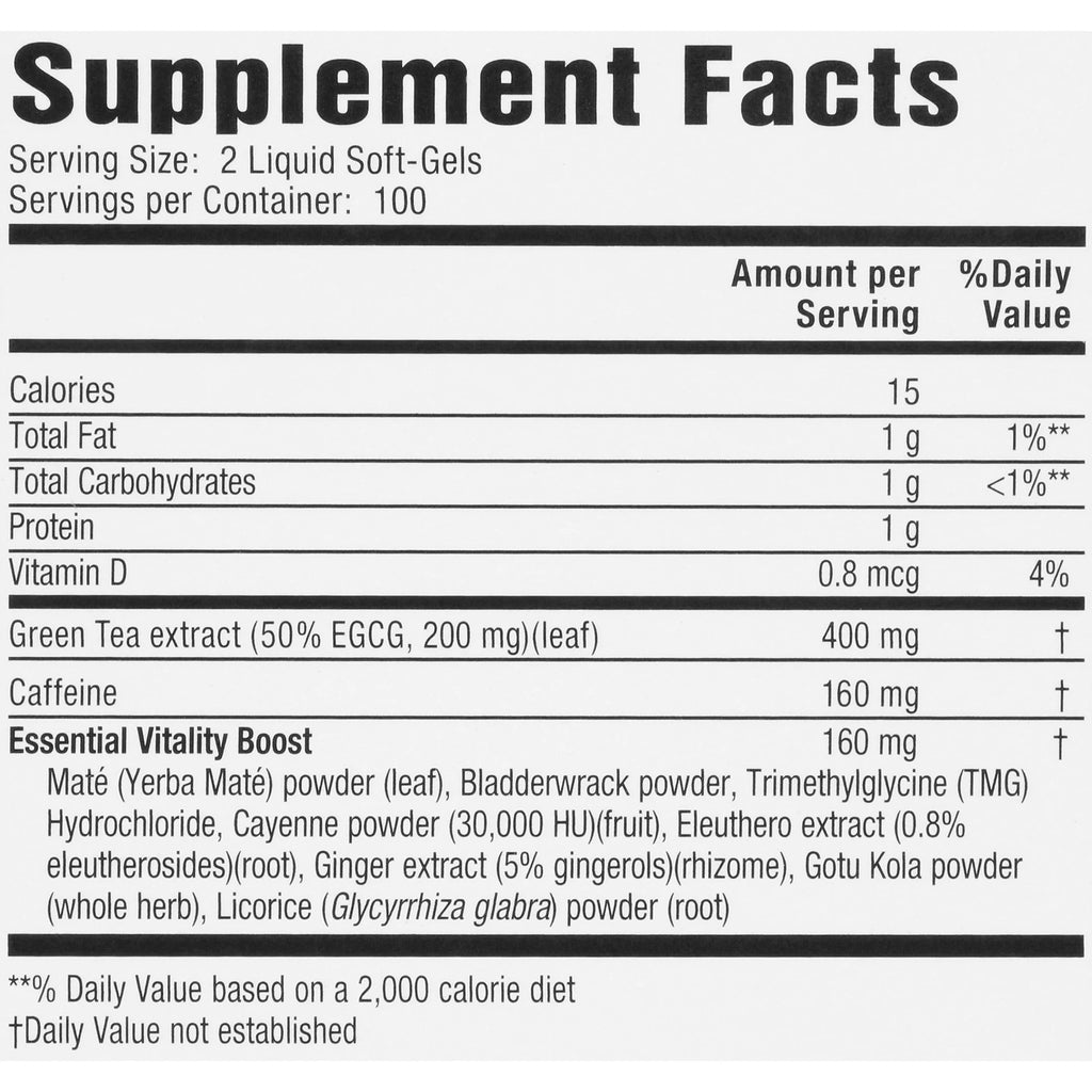 200 Capsules Green Tea Supplement B53856