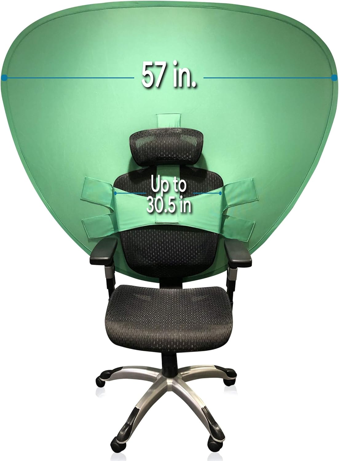 Dual-Sided Webcam Background Privacy Green Screen Chair T9228