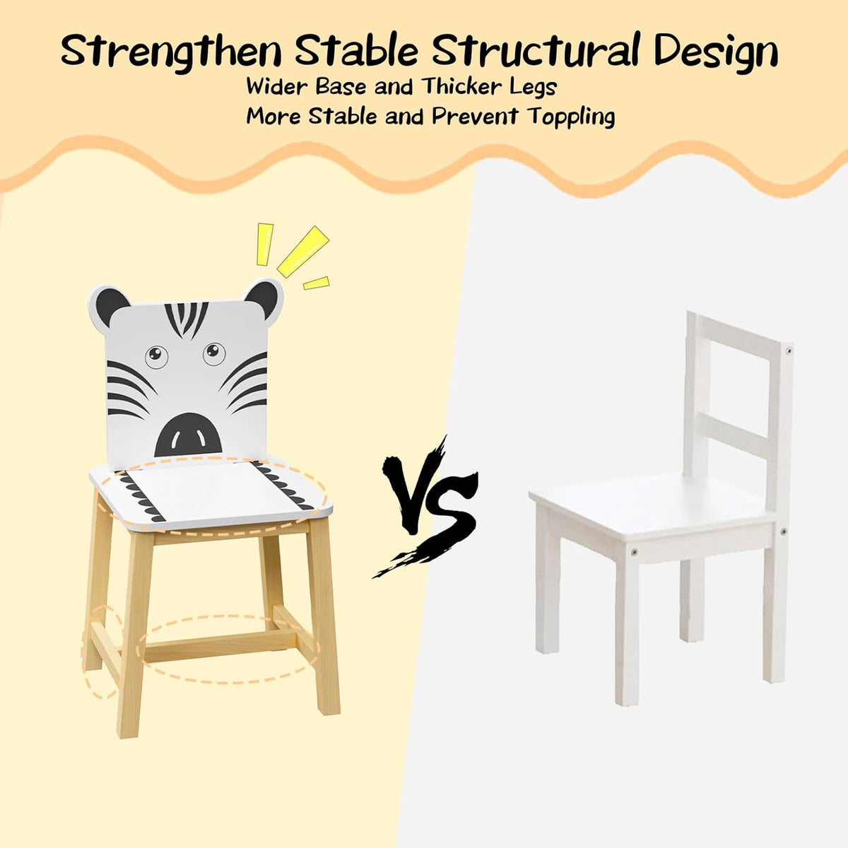 Wooden Children's Table and Four Chairs N597
