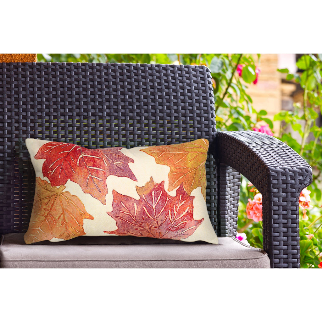 Leaf Toss Indoor Outdoor Throw Pillow