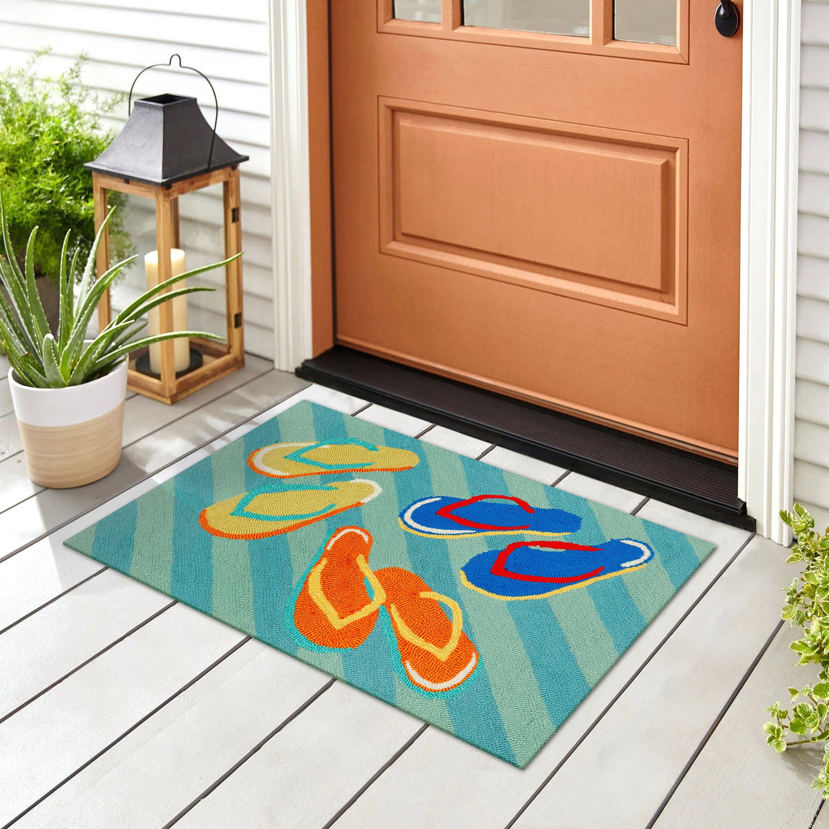 Frontporch Flip Flops Indoor Outdoor Mat