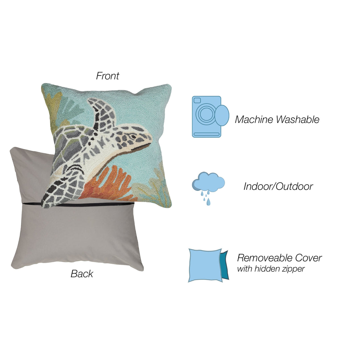Frontporch Akumal Indoor Outdoor Throw Pillow