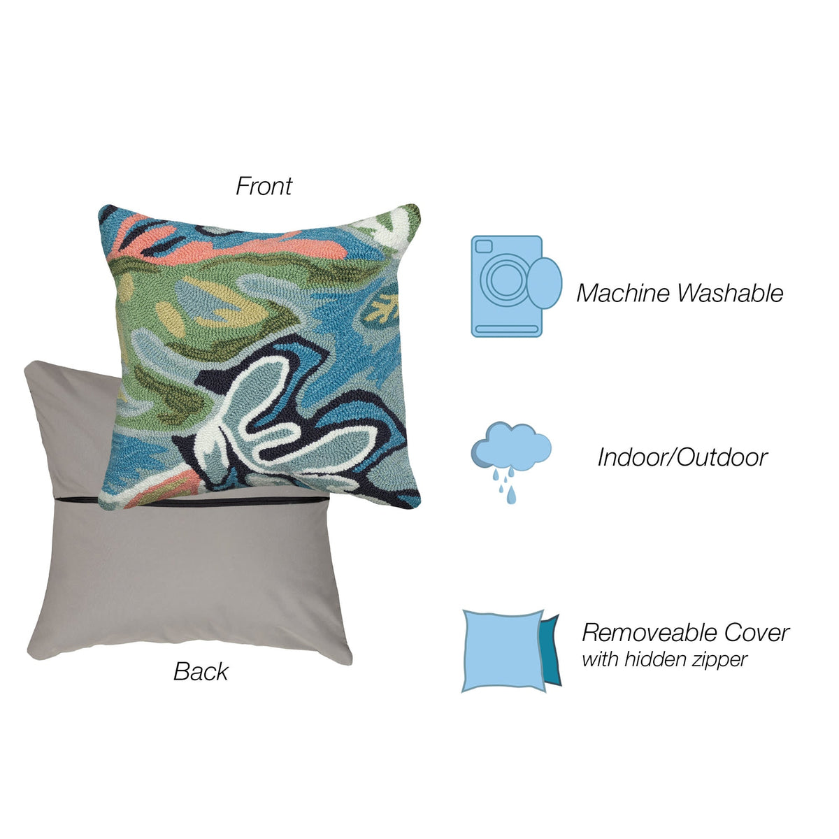 Frontporch On Holiday Indoor Outdoor Throw Pillow