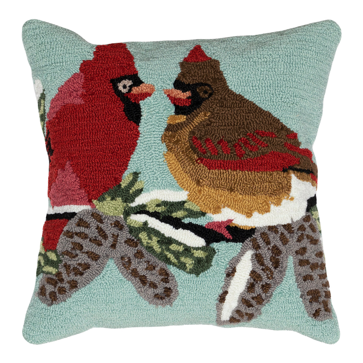Frontporch Cardinals Indoor Outdoor Throw Pillow