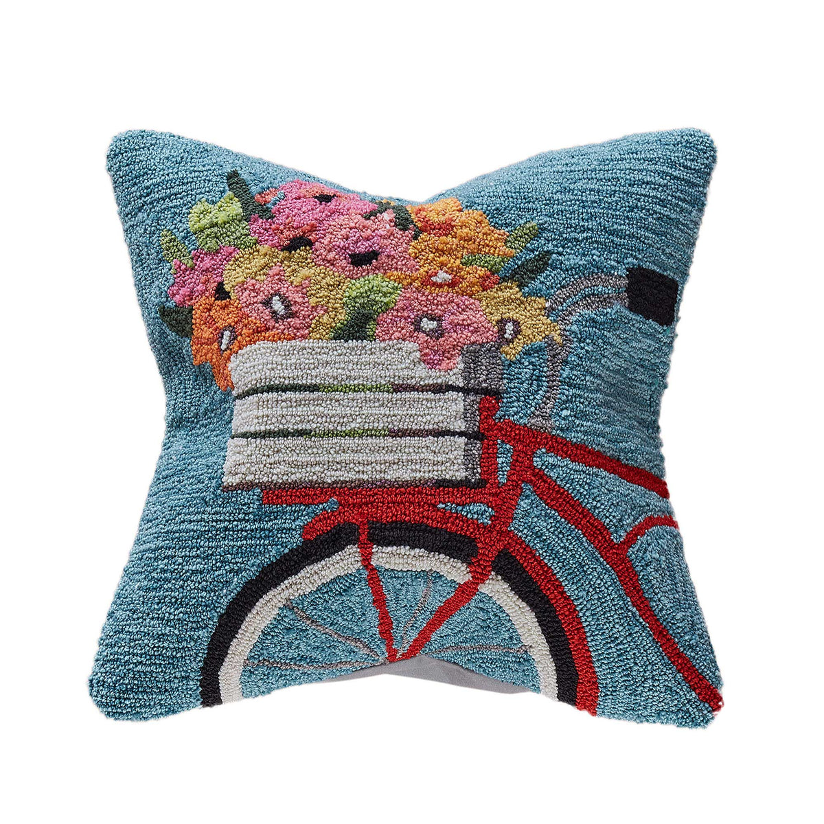 Frontporch Bike Ride Indoor Outdoor Throw Pillow