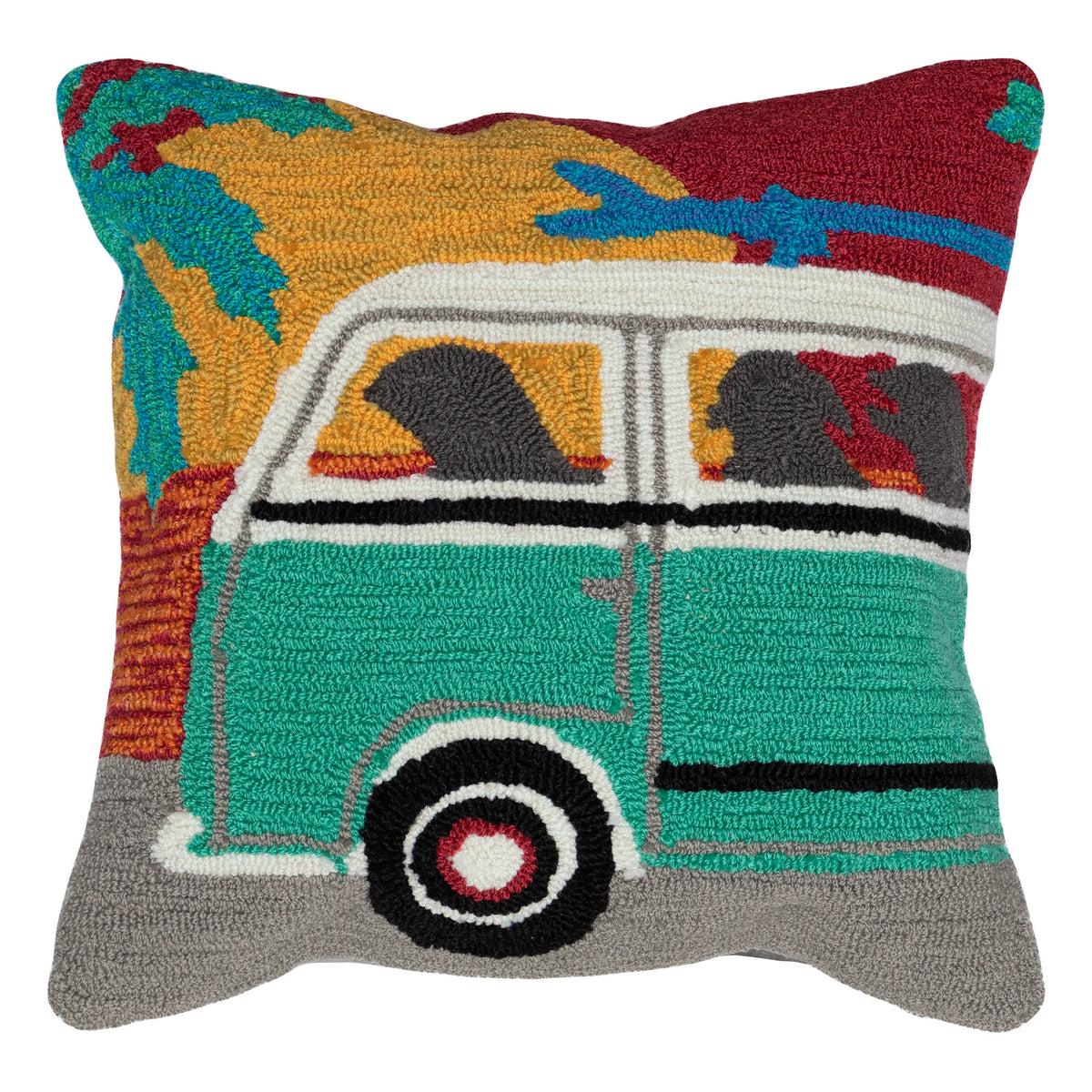 Frontporch Beach Trip Indoor Outdoor Throw Pillow