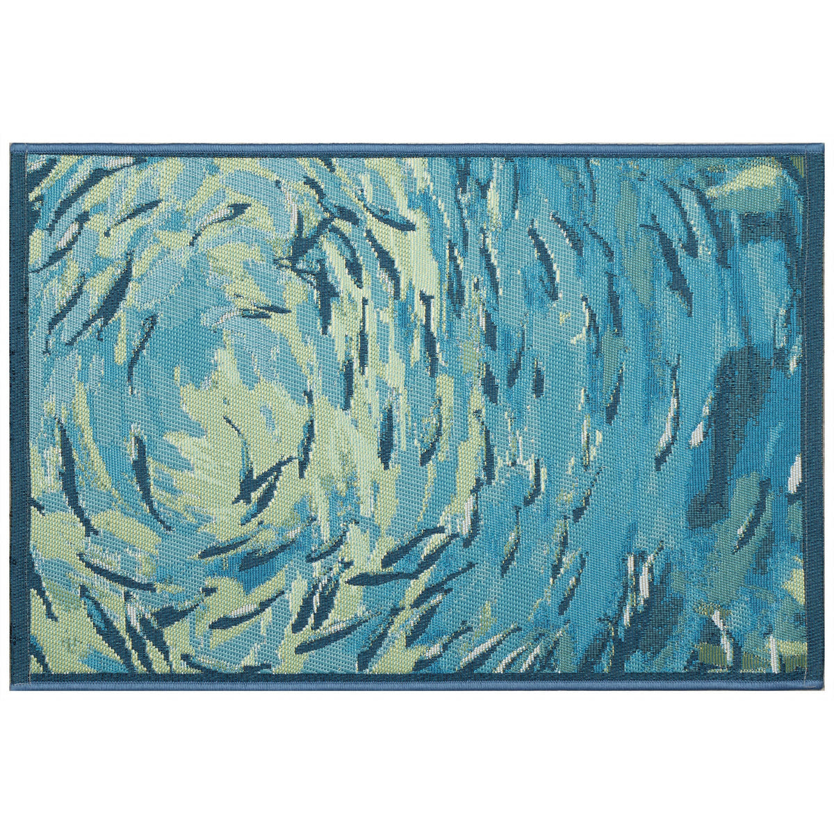 Esencia Fish To Go Indoor Outdoor Mat with Non-Skid Backing