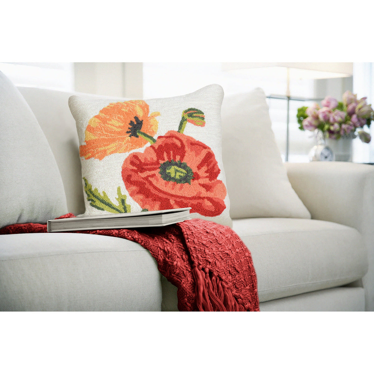 Frontporch Icelandic Poppies Indoor Outdoor Pillow